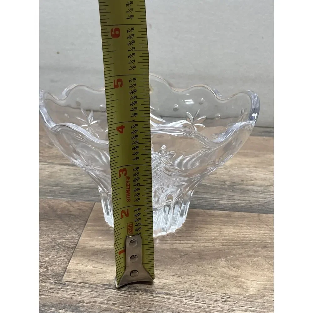 Celebrations by Mikasa Christmas Night Glass‎ Footed Candy Bowl, 6